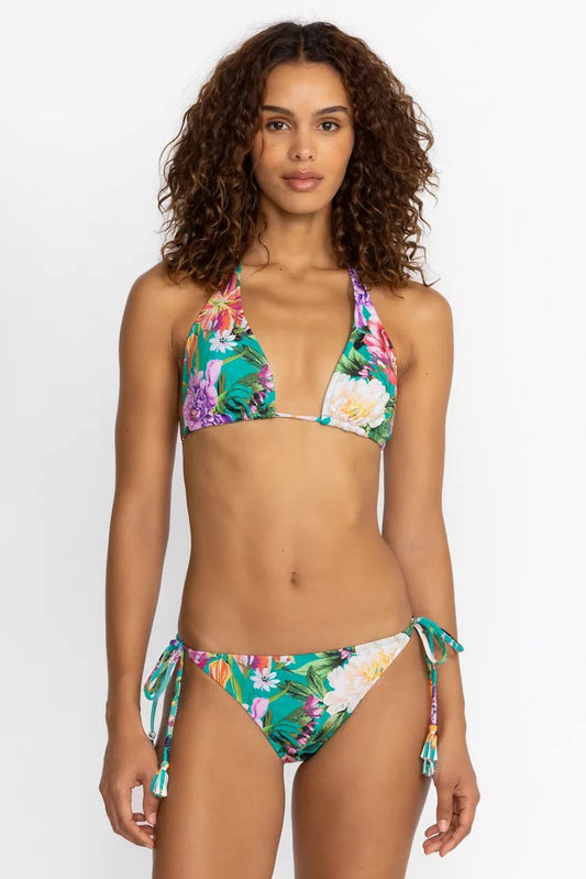 PEACOCK GOZA STRING BIKINI TOP