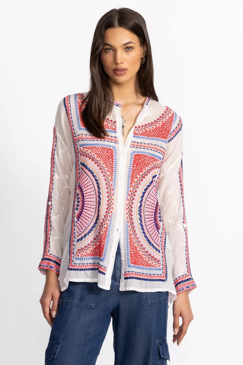 THE AUDREY MANDARIN COLLAR SHIRT