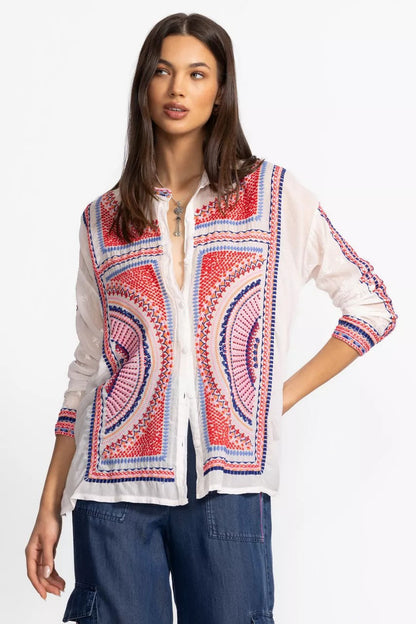 THE AUDREY MANDARIN COLLAR SHIRT