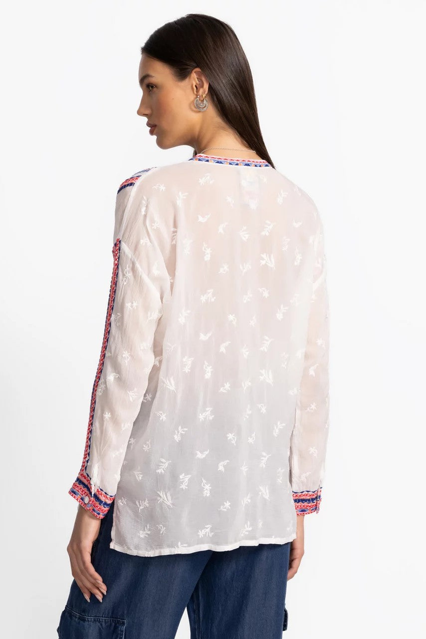 THE AUDREY MANDARIN COLLAR SHIRT