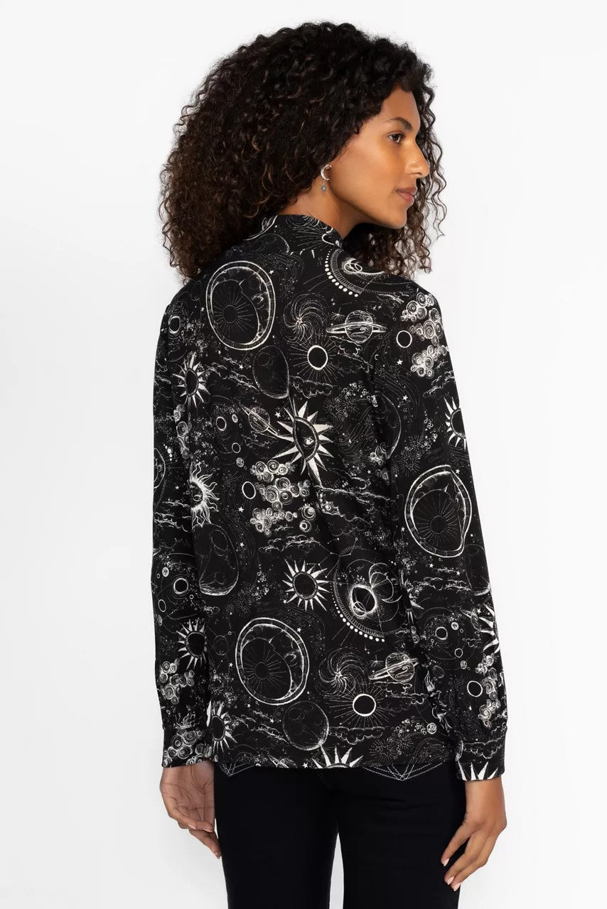 THE JANIE FAVORITE PUFF SLEEVE MOCK NECK