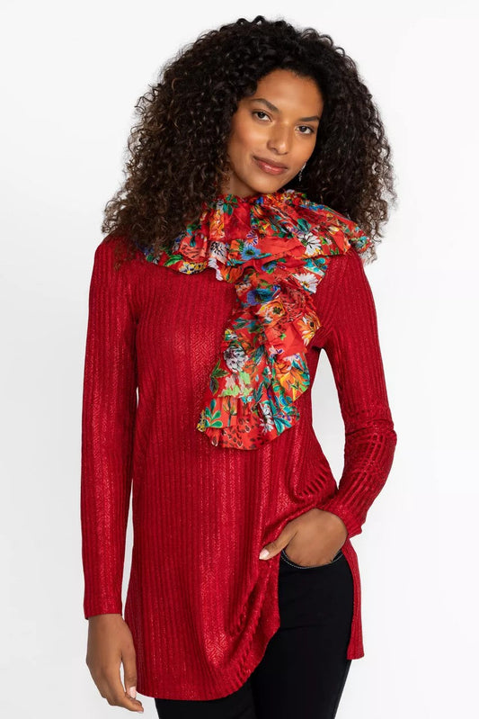 BOBCAT FOREST RUFFLE SCARF